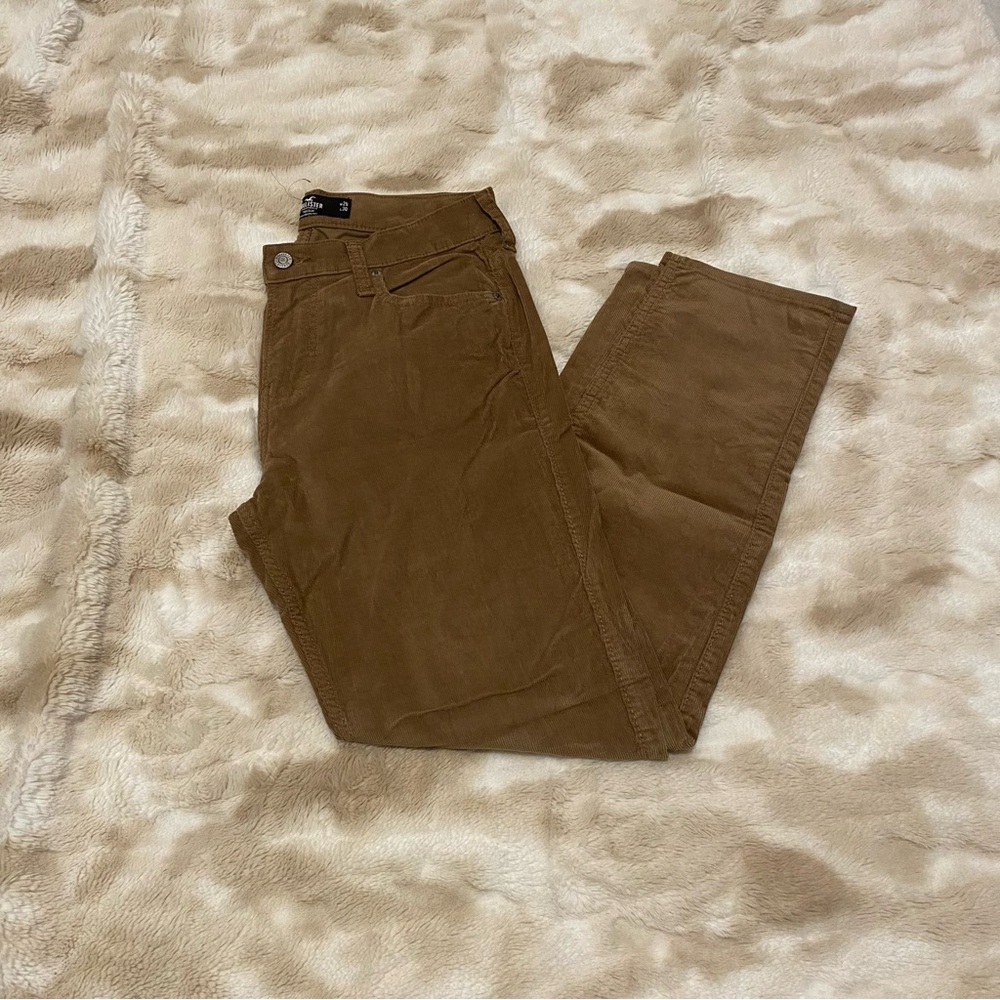 HOLLISTER BROWN CORDUROY 90’S SLIM  MENS PANTS HOLLISTER EPIC FLEX S29x30